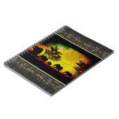 Elephants Sunset Notizblock (Linke Seite)