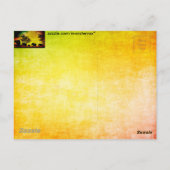 Elephants Sunset Postkarte (Rückseite)