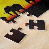 Elephants Sunset Puzzle (Seite)