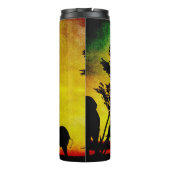 Elephants Sunset Thermosbecher (Rückseite)