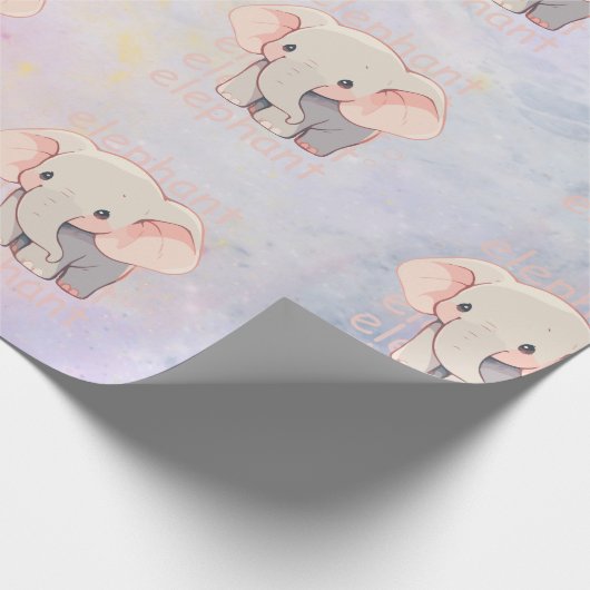 #Elephant's Wrapping Paper Geschenkpapier (Ecke)