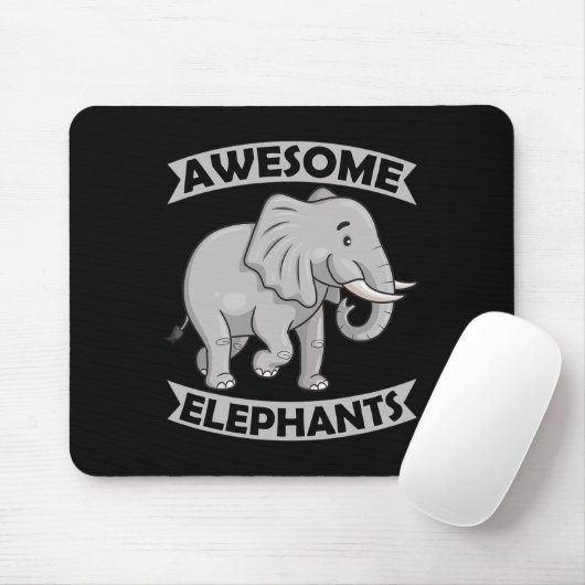 Elephants Zoo Circus Fun Elephant Konservativ Mousepad (Mit Mouse)