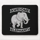 Elephants Zoo Circus Fun Elephant Konservativ Mousepad (Vorne)