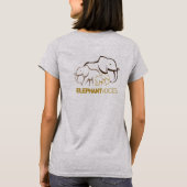 ElephantVoices Logo-Rückseiten-T-Shirt (grau) T-Shirt (Rückseite)