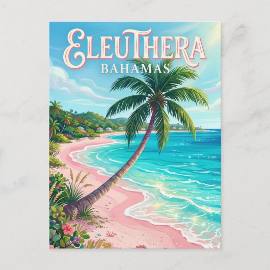 Eleuthera Bahamas Postkarte (Vorderseite)
