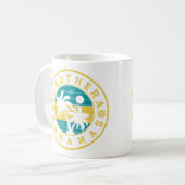 Eleuthera Island Bahamas Palm Tree Souvenirs Kaffeetasse (Vorderseite Links)