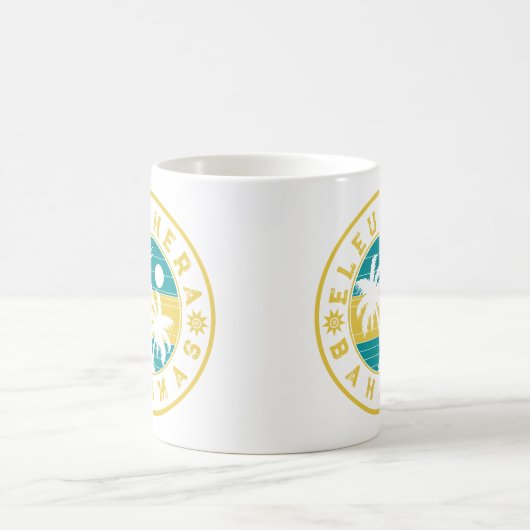 Eleuthera Island Bahamas Palm Tree Souvenirs Kaffeetasse (Mittel)
