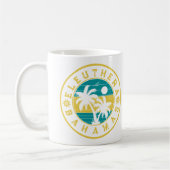 Eleuthera Island Bahamas Palm Tree Souvenirs Kaffeetasse (Links)
