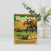 Eleuthera Island Bahamas Vintag Souvenirs 60er Postkarte (Stehend Vorderseite)