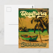 Eleuthera Island Bahamas Vintag Souvenirs 60er Postkarte (Vorne/Hinten)