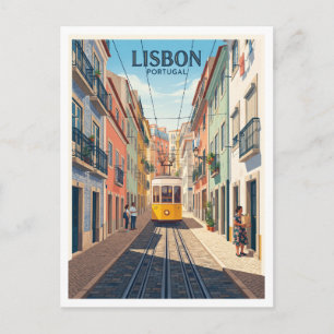 Elevador da Bica Lissabon Portugal Postkarte