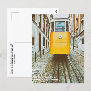 Elevador da Gloria. Lissabon, Portugal Postkarte