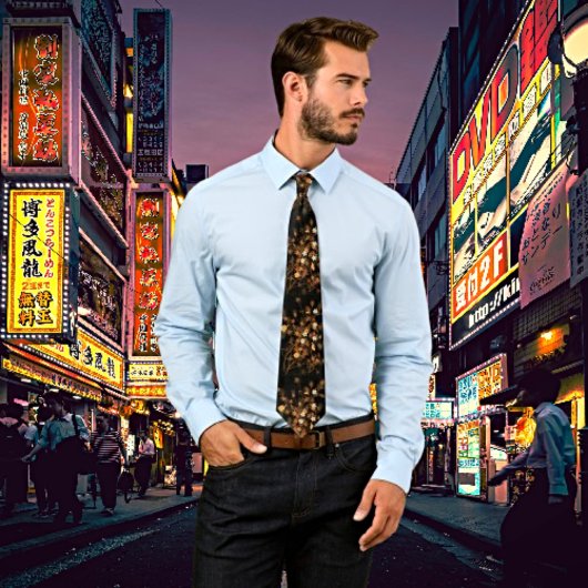 Elevante Eleganz: Japanische Herbstgeburtssendunge Krawatte