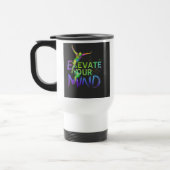 "Elevante your Mind" Reisecoffee Mug Reisebecher (Links)