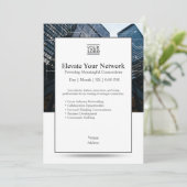 Elevate Your Network Invition Template Einladung (Stehend Vorderseite)