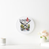 Elevate Your Space with London's Iconic Big Ben Runde Wanduhr (Zuhause)