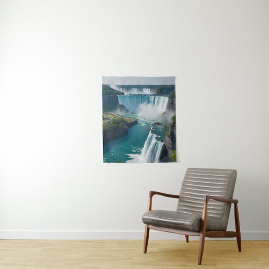 "Elevate your Walls with Niagara's Beauty" Wandteppich (Beispiel)