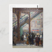 Elevated Columbus Avenue - Gifford Beal Postkarte (Vorne/Hinten)