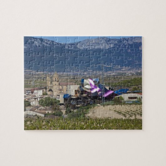 Elevated town view and Hotel Marques de Riscal Puzzle (Horizontal)