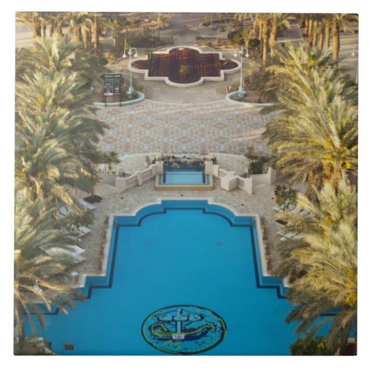 Elevated view Herods Palace Hotel Swimmingpool Fliese (Vorderseite)