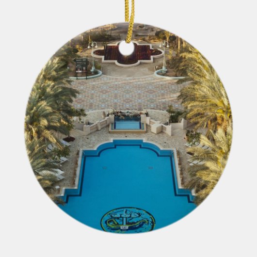 Elevated view Herods Palace Hotel Swimmingpool Keramikornament (Vorne)