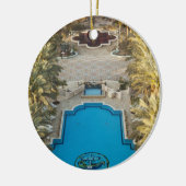 Elevated view Herods Palace Hotel Swimmingpool Keramikornament (Links)
