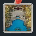 Elevated view Herods Palace Hotel Swimmingpool Silbernes Ornament<br><div class="desc">Walter Bibikow\\COPYRIGHT Walter Bibikow / DanitaDelimont.com| Israel, The Negev, Eilat, erhöhte Sicht Herods Palace Hotel Schwimmbad| AssetID: AS14 WBI0291</div>