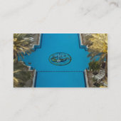 Elevated view Herods Palace Hotel Swimmingpool Visitenkarte (Rückseite)