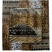 "Elevated your space with Afrocentric Flair" Duschvorhang (Vorderseite)