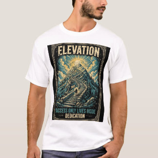 Elevation Mountain Steps Erfolg lebt nur im Innere T-Shirt