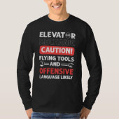 Elevator Assembler Elevator Mechanic Elevators T-Shirt (Vorderseite)