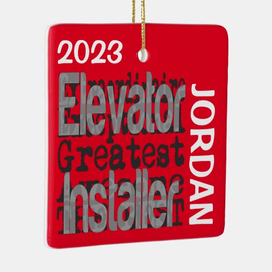 Elevator Installer Extraordinaire CUSTOM Keramikornament (Rechts)