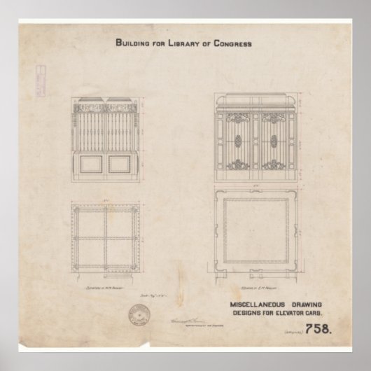 Elevator-Karteikarte Poster (Vorne)