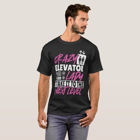 Elevator Lady Next Level T-Shirt (Vorne ganz)
