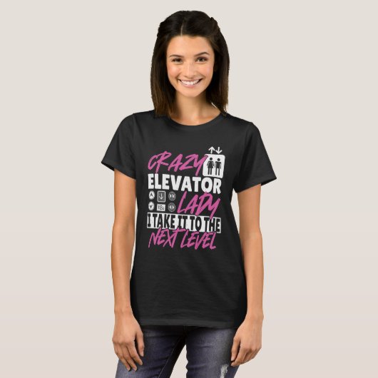 Elevator Lady Next Level T-Shirt (Vorne ganz)