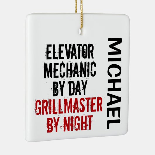 Elevator Mechanic Grillmaster CUSTOM Keramikornament (Rechts)
