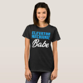 Elevator Mechanical Maintenance Baby Technician T-Shirt (Vorne ganz)