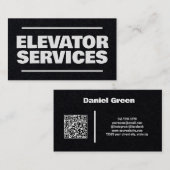 Elevator Services QR Visitenkarte (Vorne/Hinten)