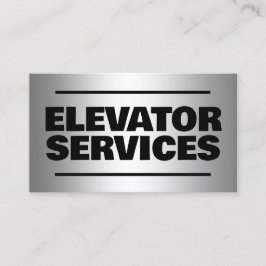 Elevator Services Silver QR Visitenkarte
