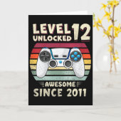 Eleven 11yr Bday Boy Funny Gamer 11th 11 Year Old  Karte (Gelbe Blume)