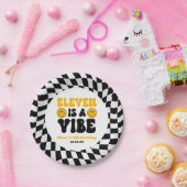 Eleven Is A Vibe Retro 11th Birthday Party Pappteller (Party)