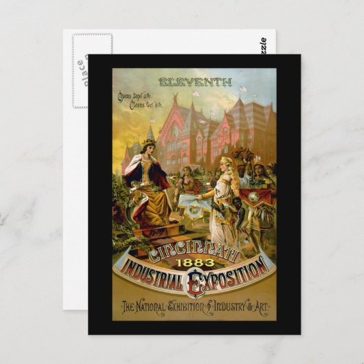 Eleventh Cincinnati Industriemesse Postkarte (Vorne/Hinten)