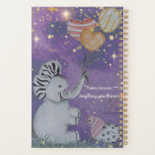 "Eleze Elephant & Polka Hen" Boganhues Abdeckung Planer (Rückseite)
