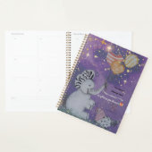 "Eleze Elephant & Polka Hen" Boganhues Abdeckung Planer (Anzeige)
