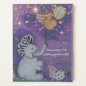 "Eleze Elephant & Polka Hen" Boganhues Abdeckung Planer (Rückseite)