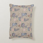 "Eleze Elephant & Polka Hen" Boganhues Dekokissen (Rückseite(Vertikal))