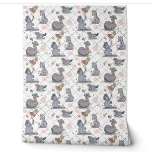 "Eleze Elephant & Polka Hen" Boganhues Tapete
