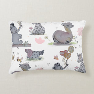 "Eleze Elephant & Polka Hen" Dekokissen