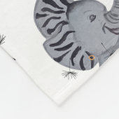 "Eleze Elephant & Polka Hen" Fleecedecke (Ecke)