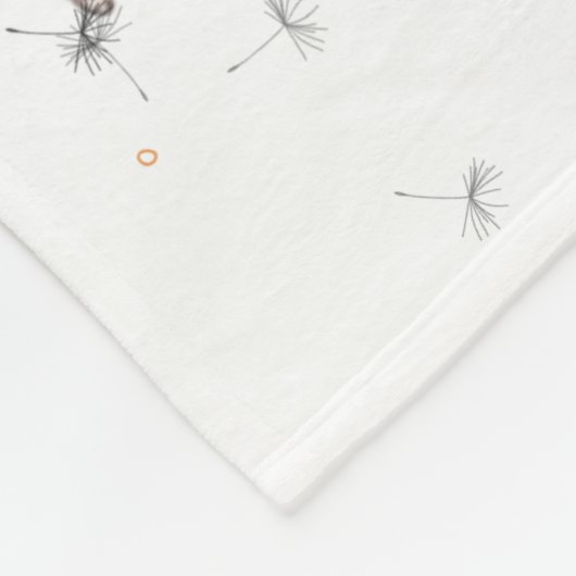 "Eleze Elephant & Polka Hen" Fleecedecke (Ecke)